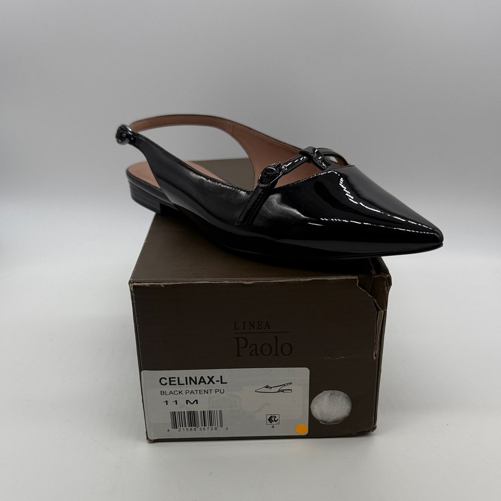 LINEA Paolo Celina Pointed Toe Slingback Flat
